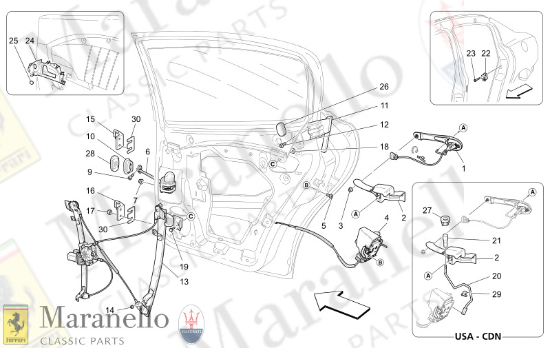 09.33 - 1 REAR DOORS MECHANISMS