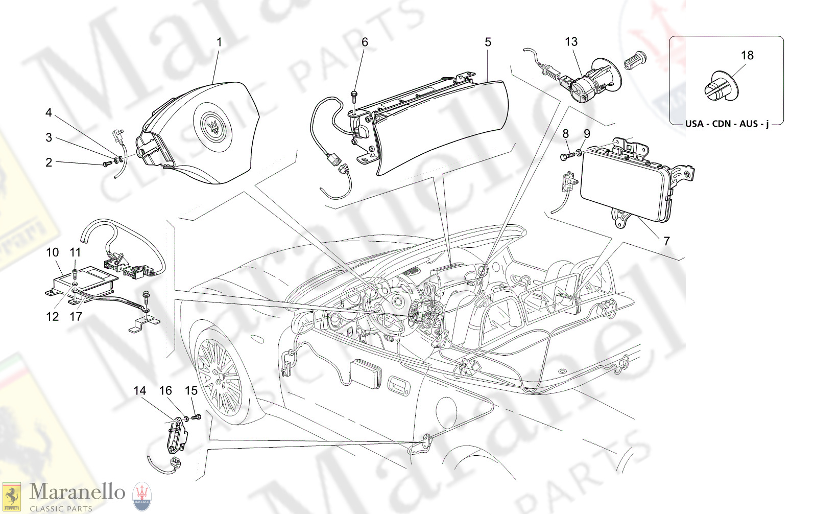 C7.00 - 11 - C700 - 11 Airbag System