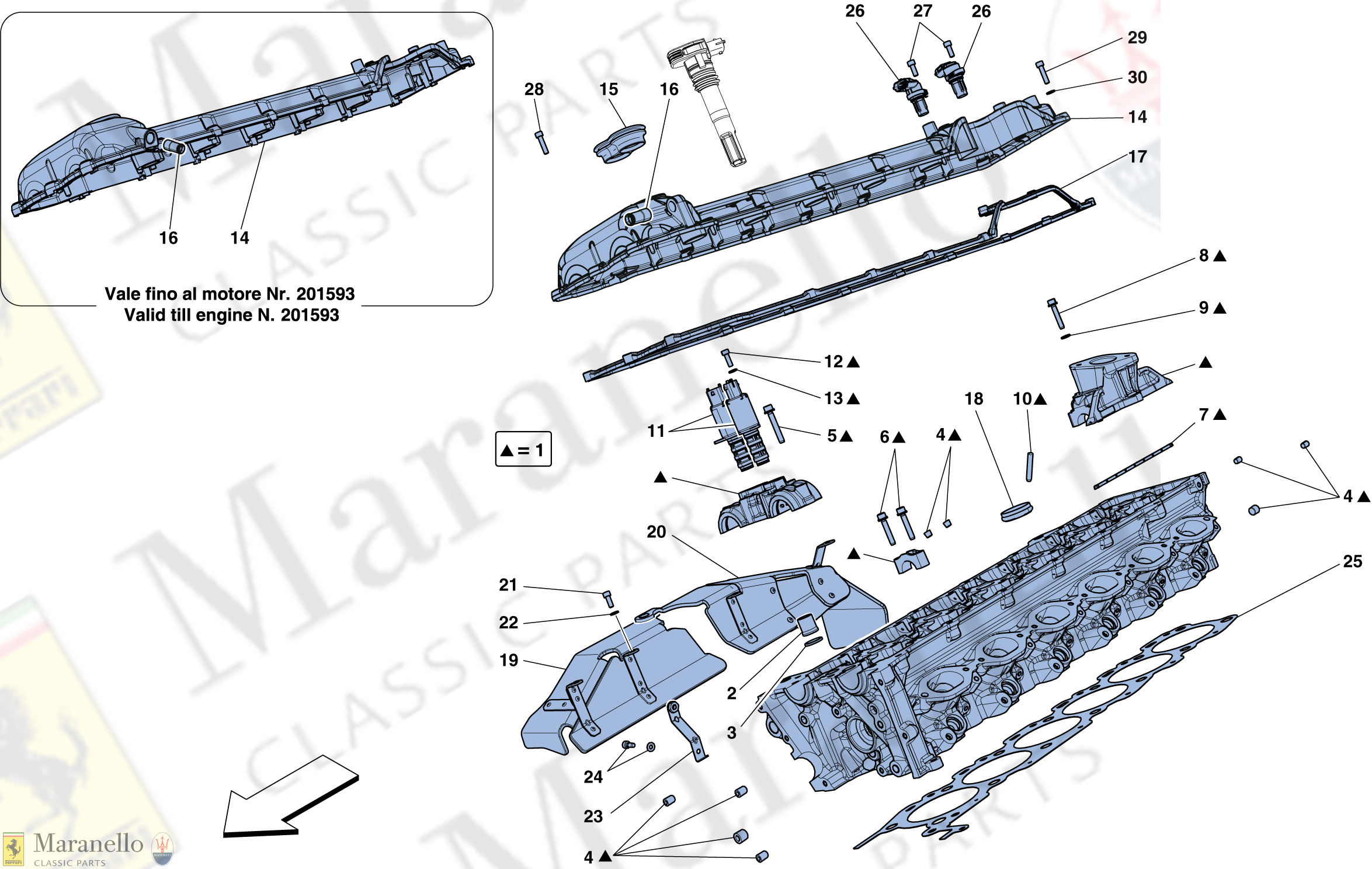 003 - Right Hand Cylinder Head