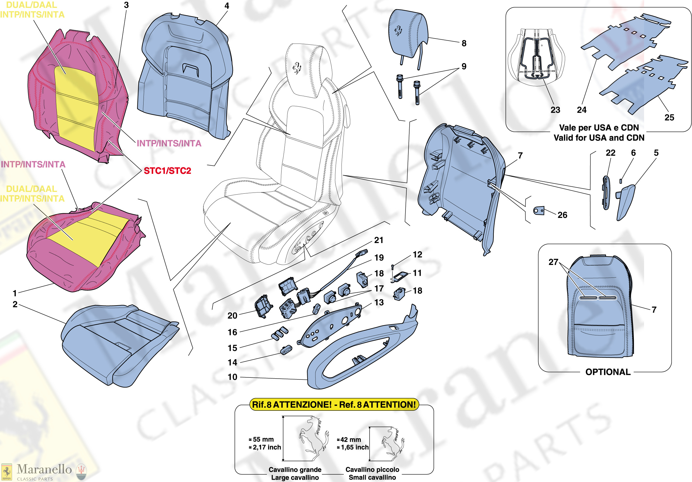 121 - Front Seat - Trim And Accessories