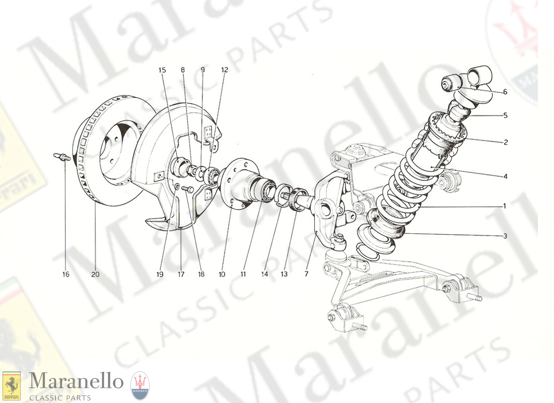 033 - Front Suspension - Shock Absorber And Brake Discs