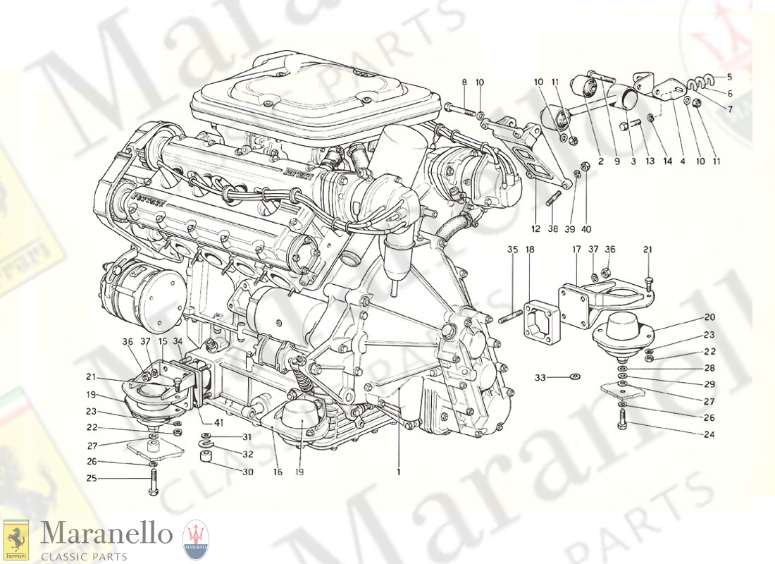 001 - Engine - Gearbox And Supports