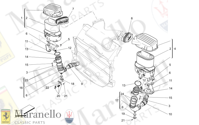 01.41 - 1 AIR FILTER, AIR INTAKE AND DUCTS