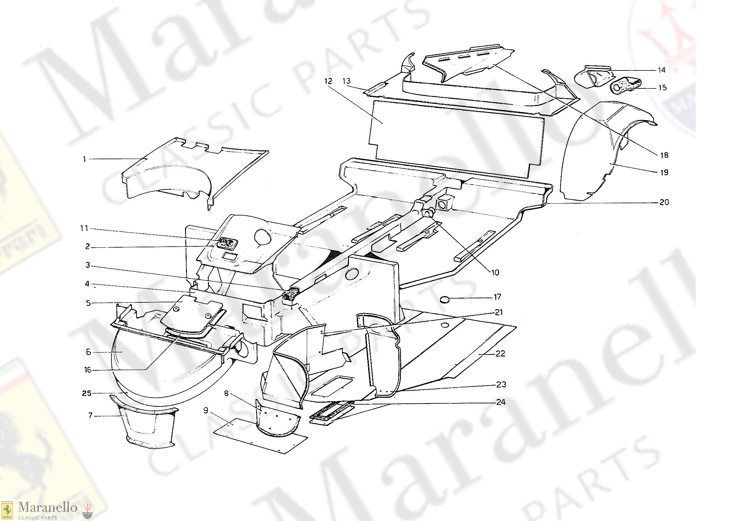 103 - Body Shell - Inner Elements