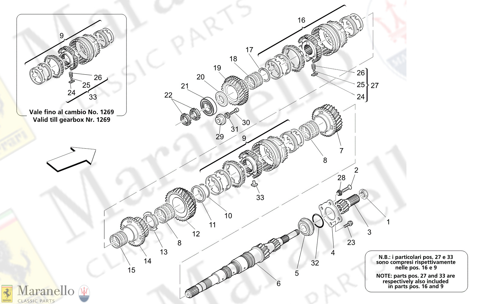 M3.11 - 12 - M311 - 12 Main Shaft Gears