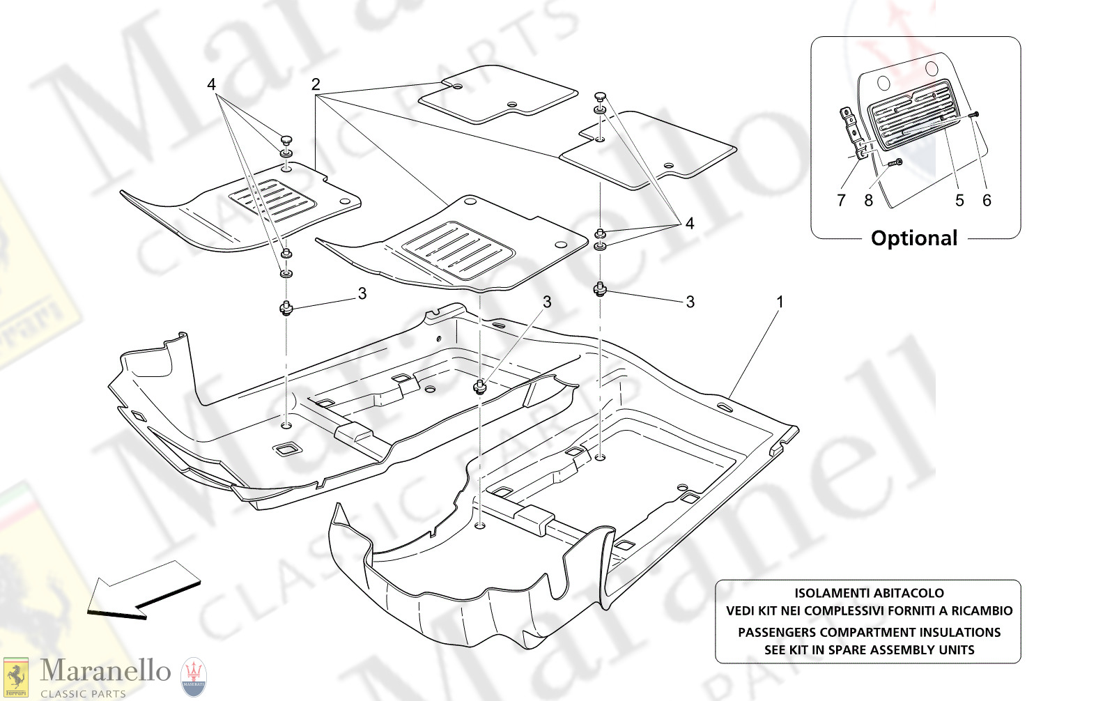 C9.60 - 13 - C960 - 13 Passenger Compartment Mats