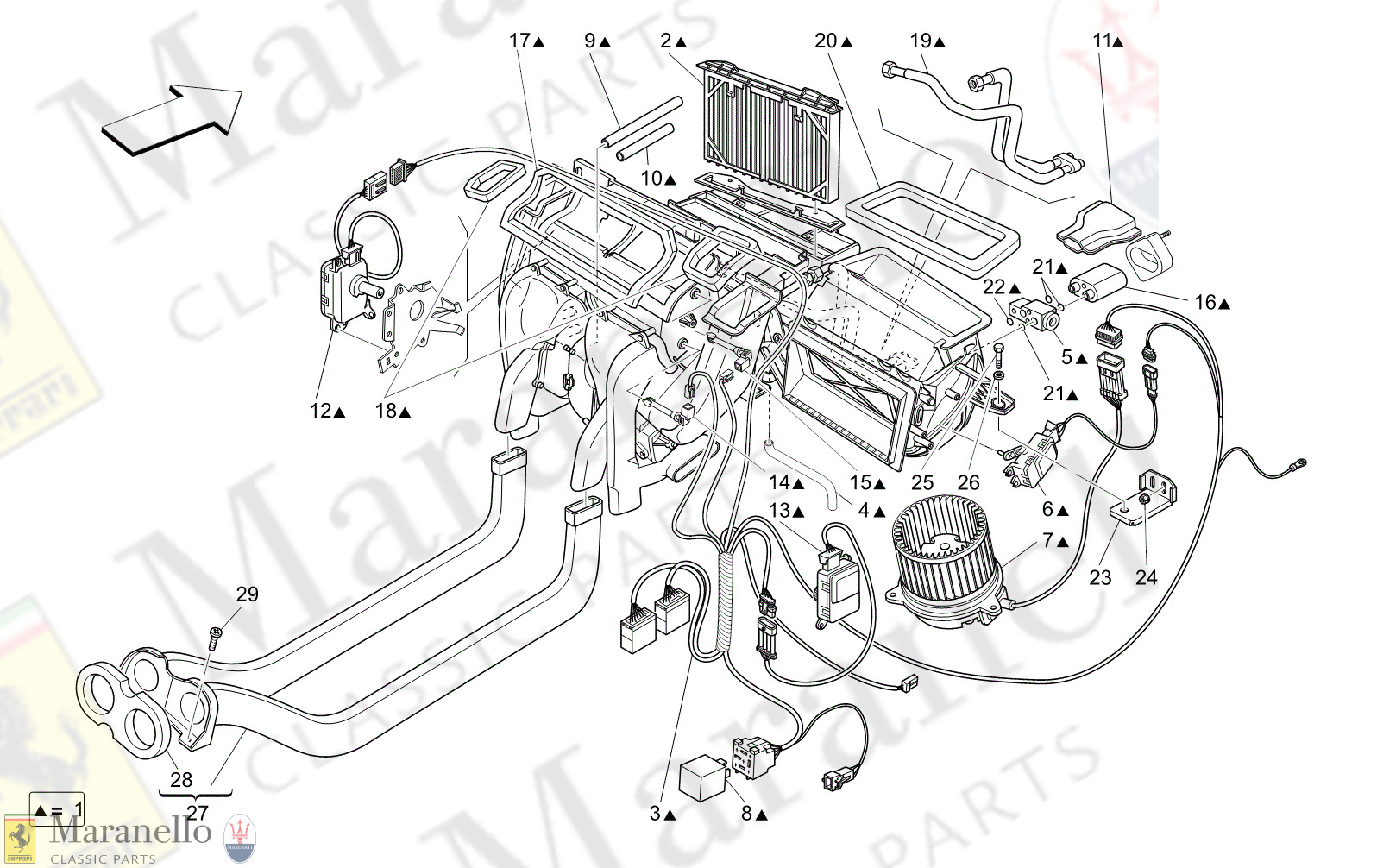 C8.41 - 13 - C841 - 13 A/C Unit: Dashboard Devices