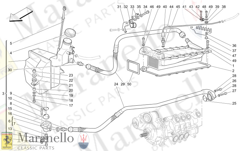 M1.60 - 1 LUBRICATION SYSTEM CIRCUIT AND COLLECTION