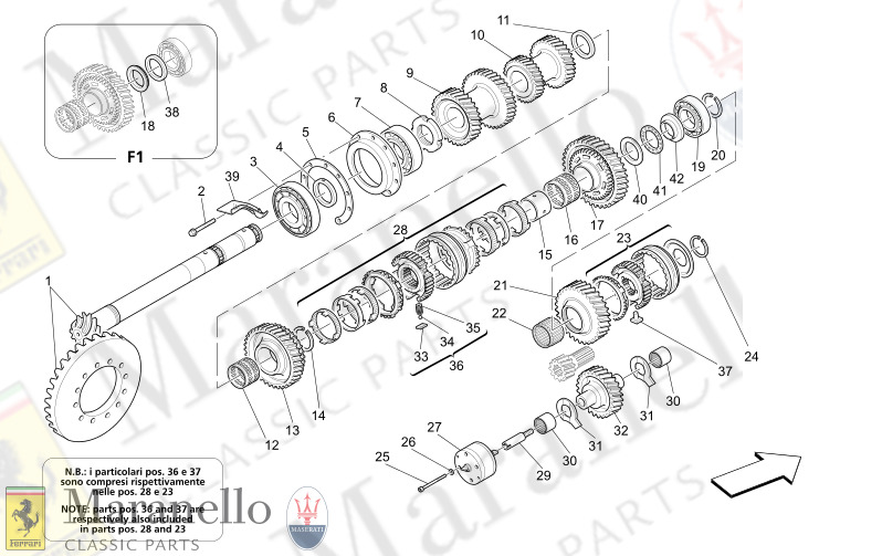 M3.12 - 1 LAY SHAFT GEARS