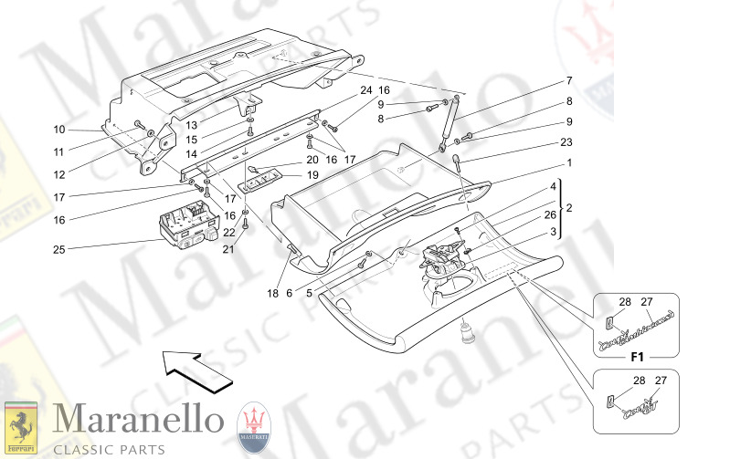 C9.52 - 1 GLOVE COMPARTMENTS