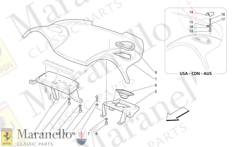 C9.46 - 1 REAR PARCEL SHELF