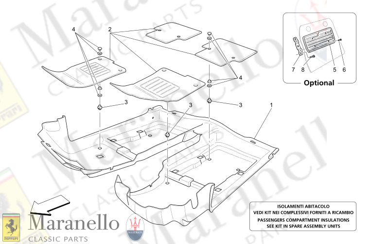 C9.60 - 1 PASSENGER COMPARTMENT MATS