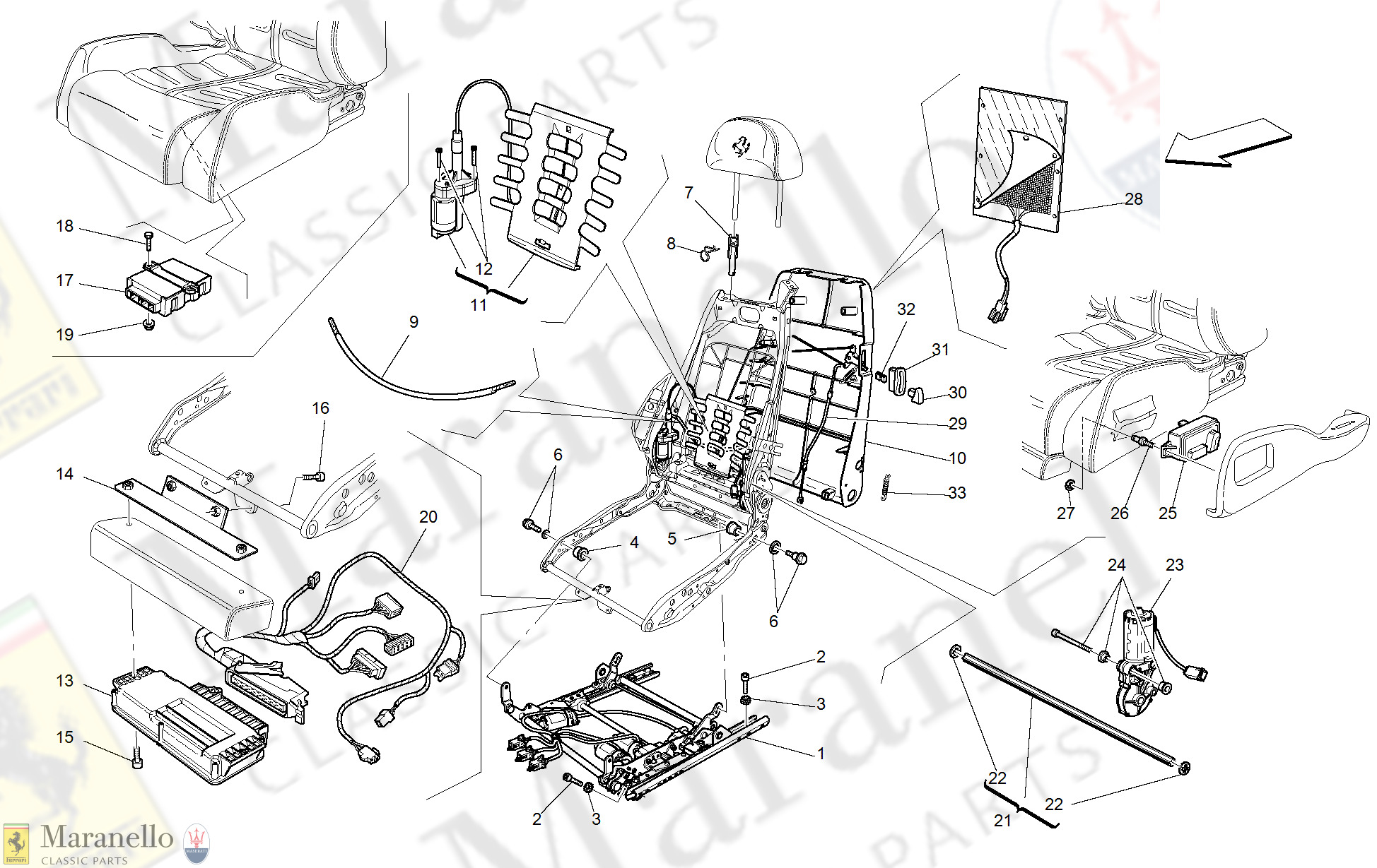 123 - Electrical Seat - Guide And Movement