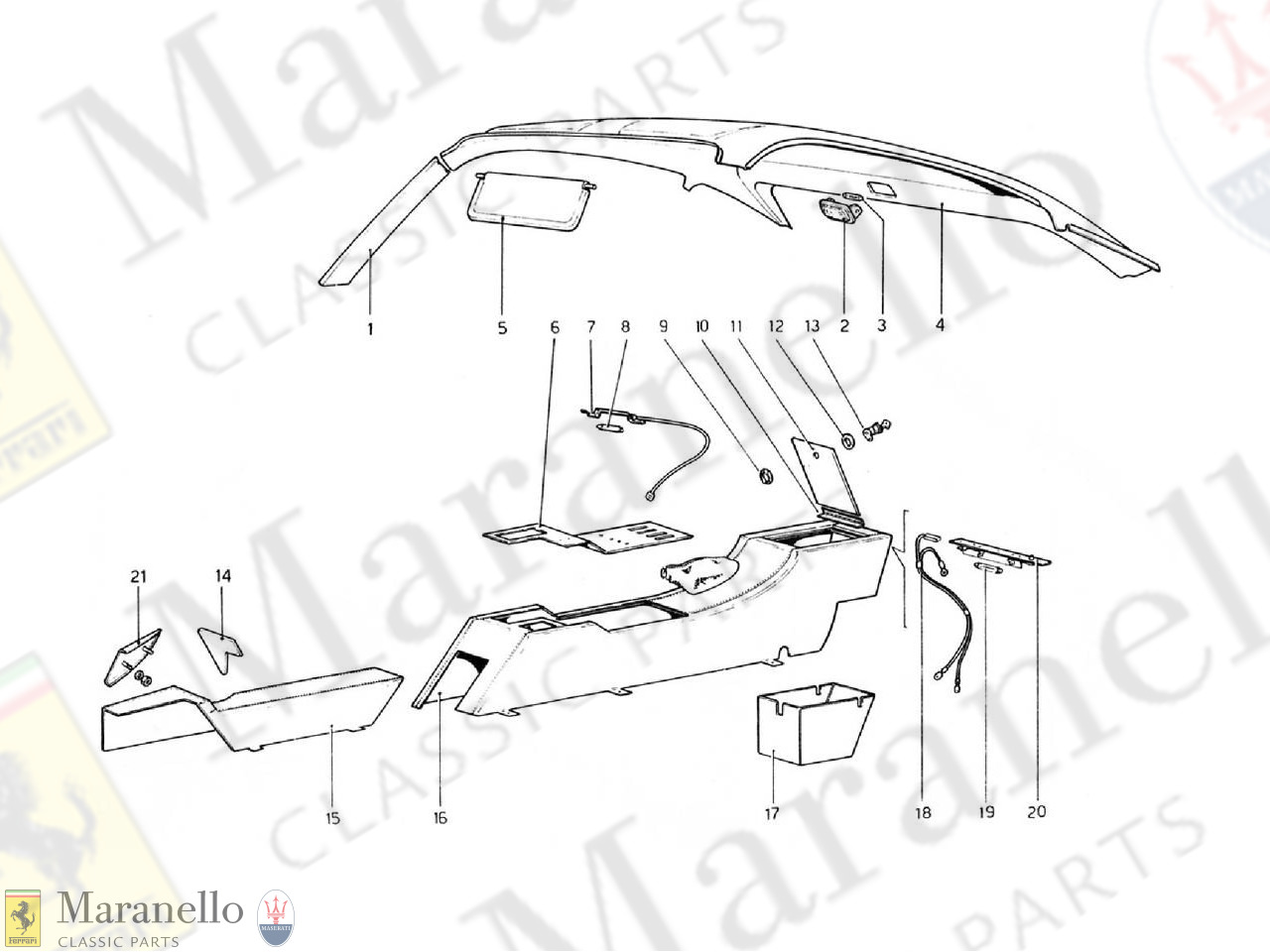 162 - Tunnel And Roof (Valid For RHD - Aus Versions)