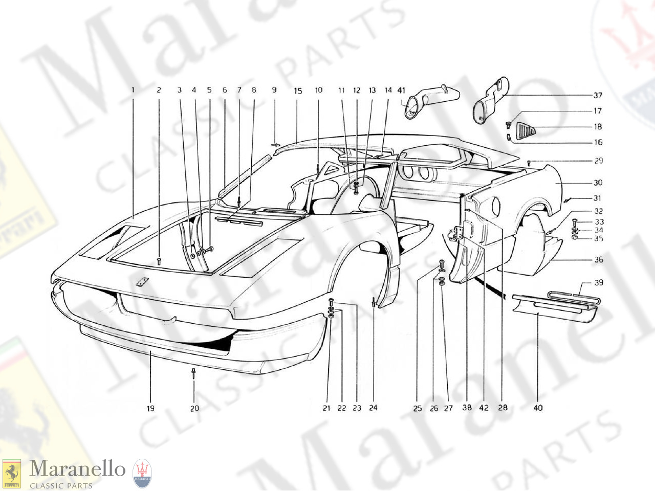 152 - Body Shell - Outer Elements (Valid For RHD - Aus Versions)