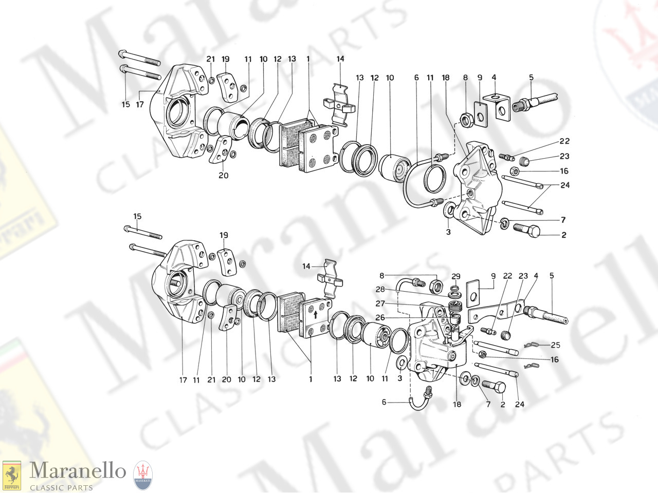 030 - Calipers For Front And Rear Brakes