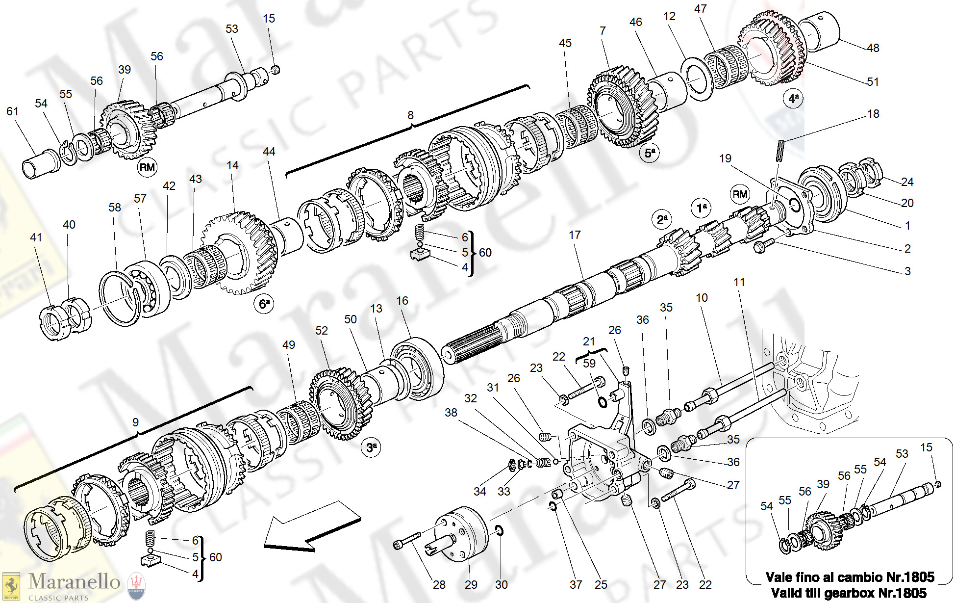 032 - Main Shaft Gears And Clutch Oil Pump