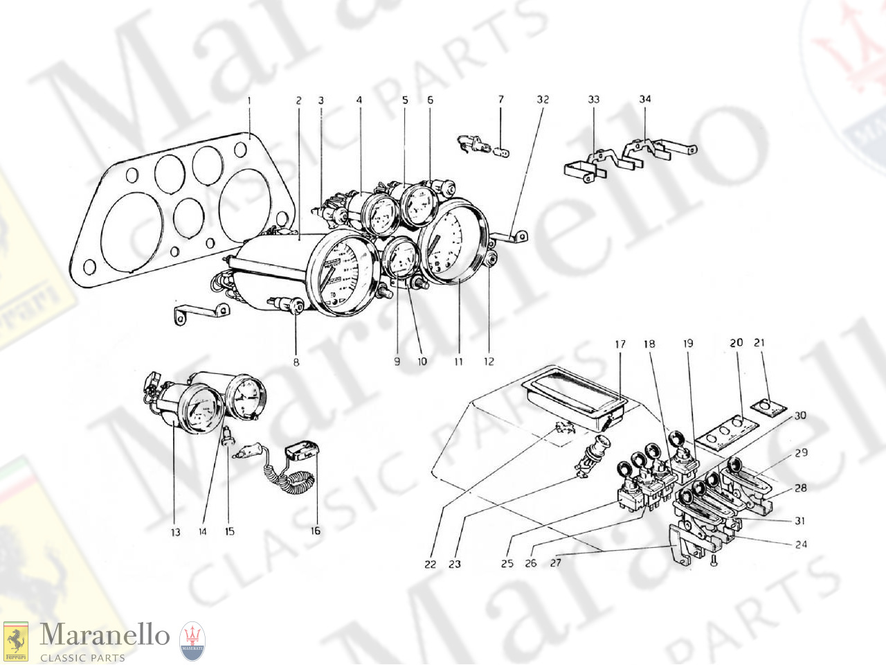 165 - Instruments And Accessories (Valid For RHD - Aus Versions)