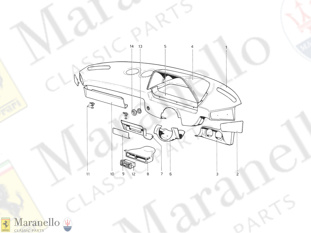 163 - Instrument Panel (Valid For RHD - Aus Versions)