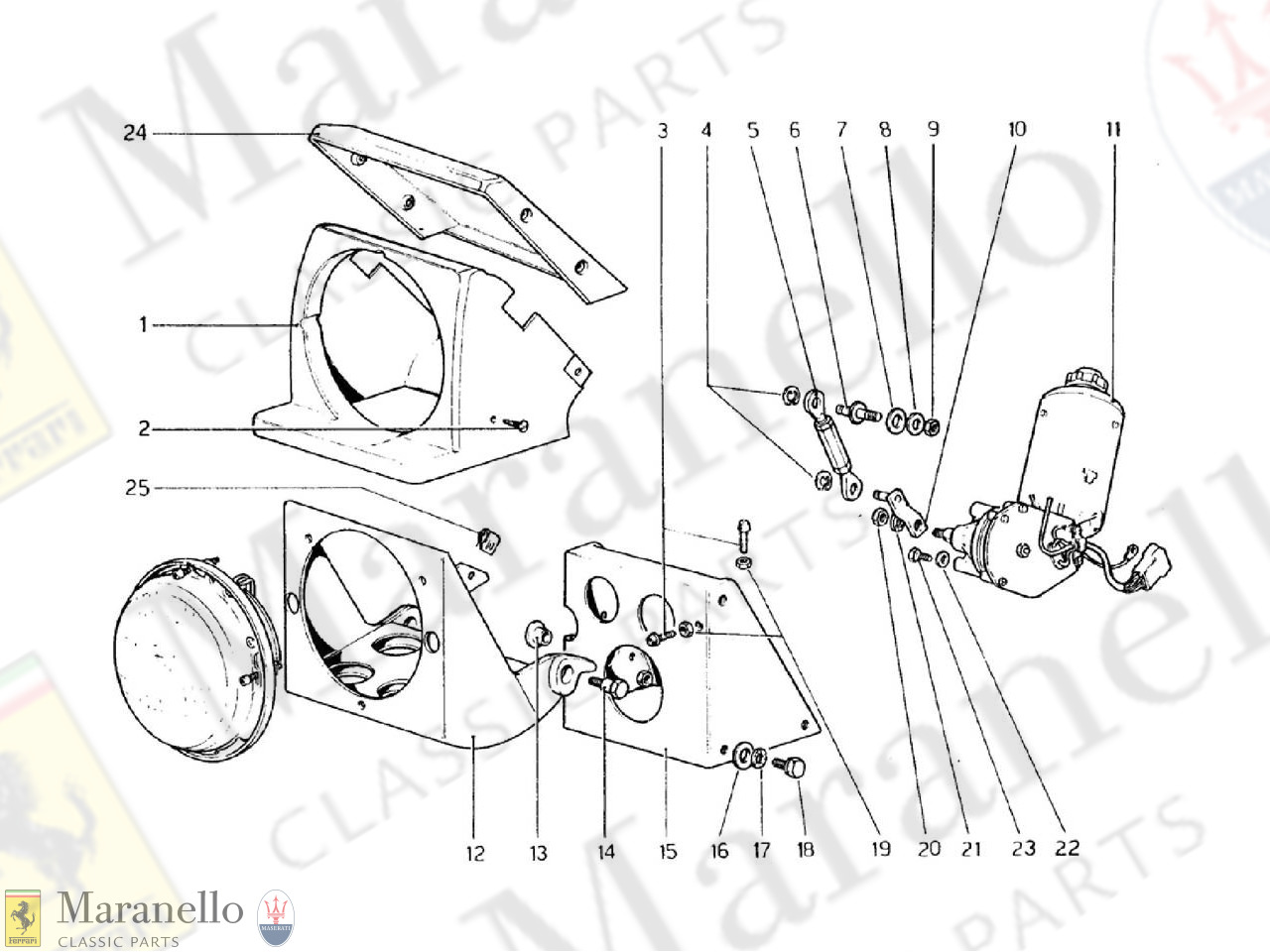 168 - Headlights Lifting Device (Valid For RHD - Aus Versions)