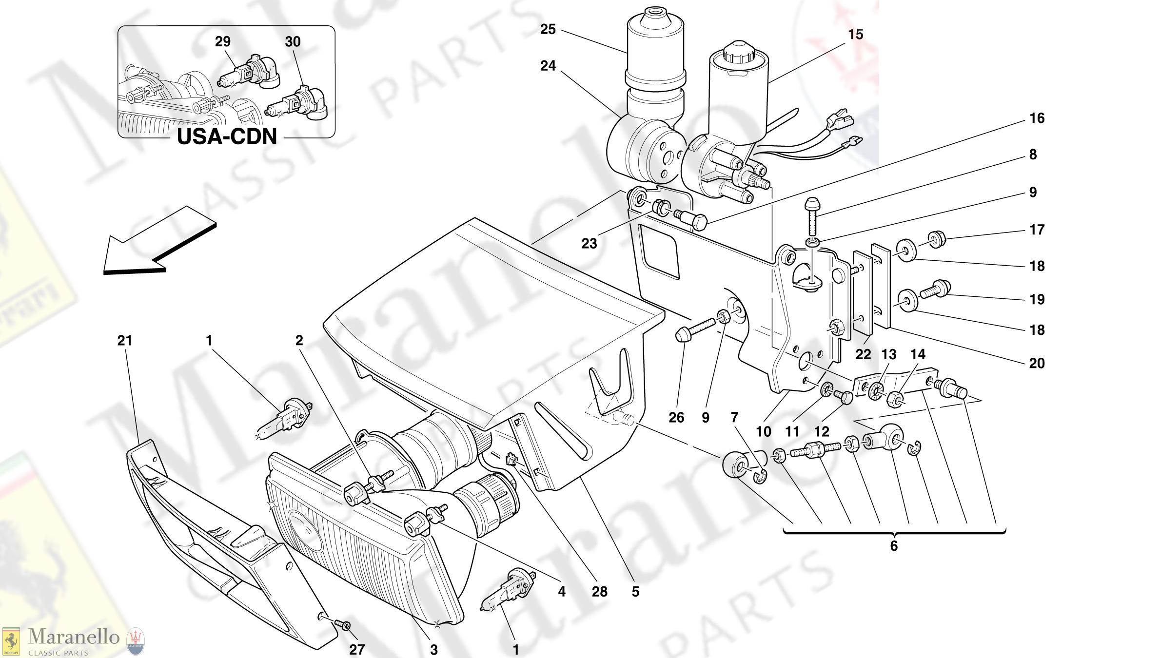 136 - Lights Lifting Device And Headlights