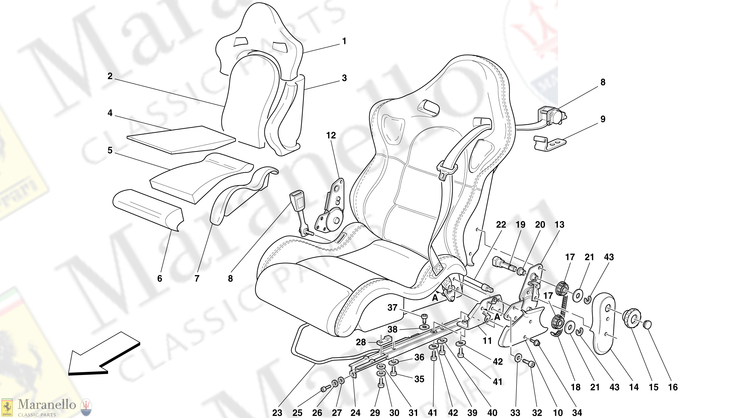 129 - Seats And Safety Belts -Sport-Not For Spider-