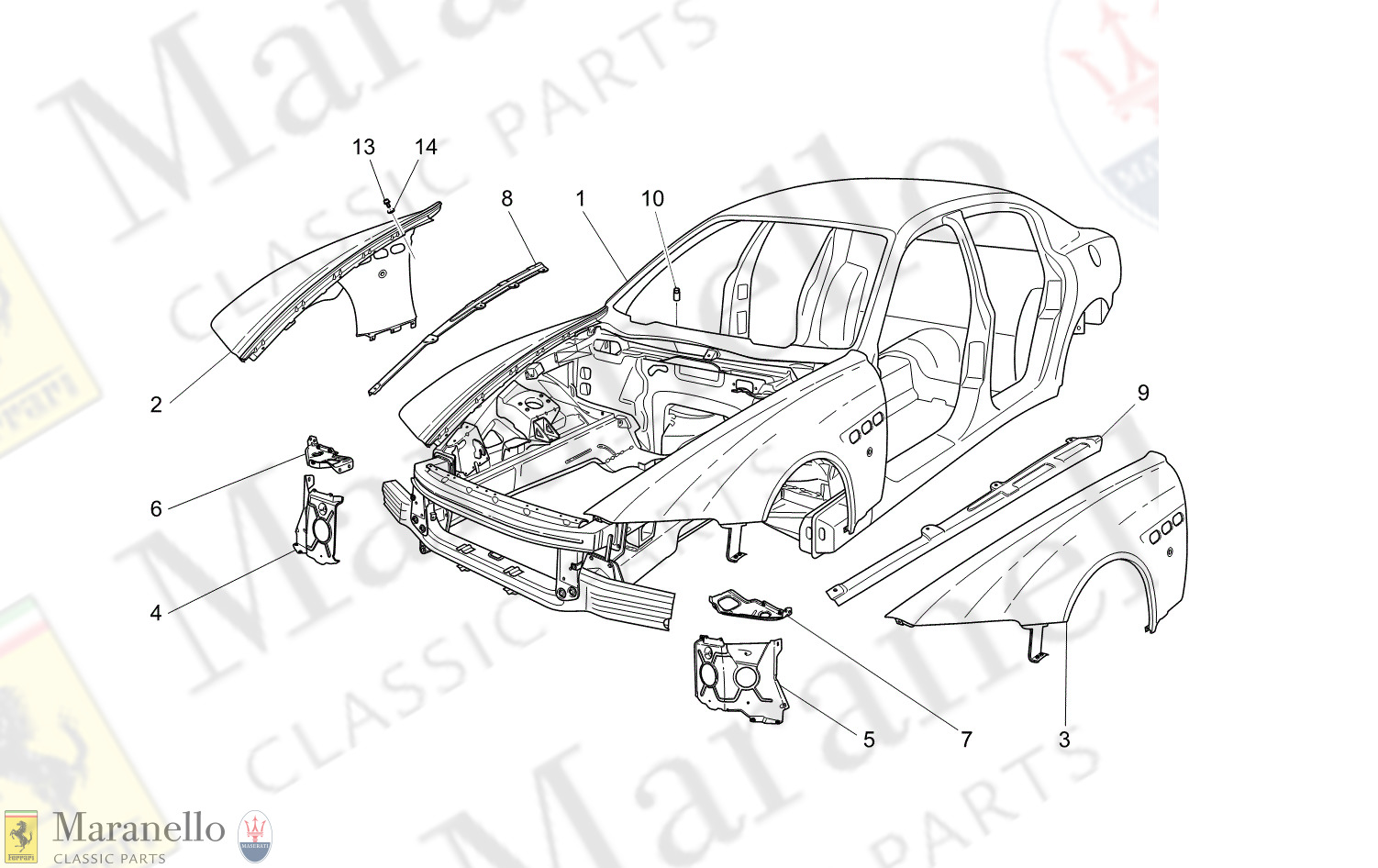 09.00 - 11 - 0900 - 11 Bodywork And Front Outer Trim Panels