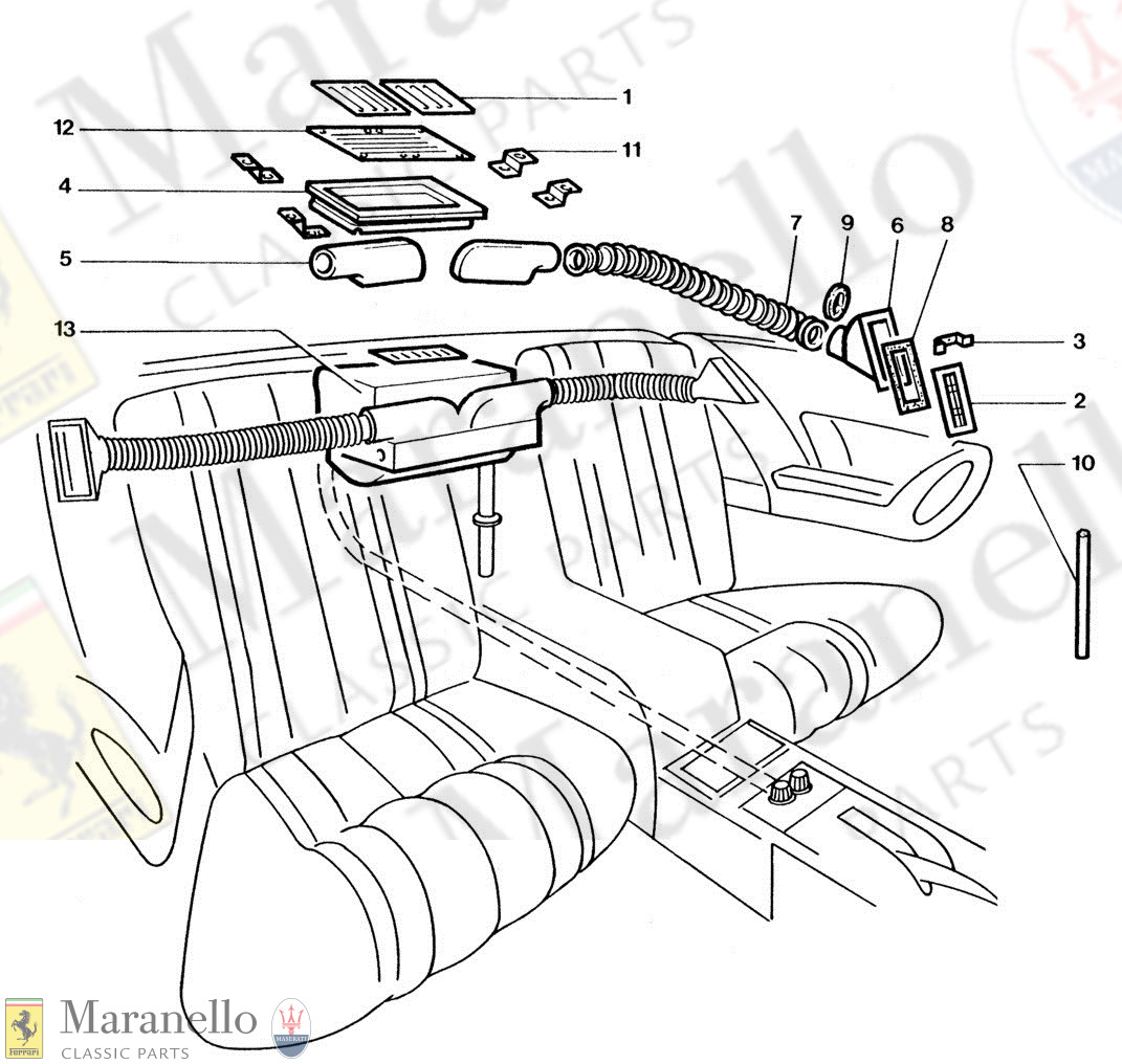 226A - Rear Heating & Ventilation