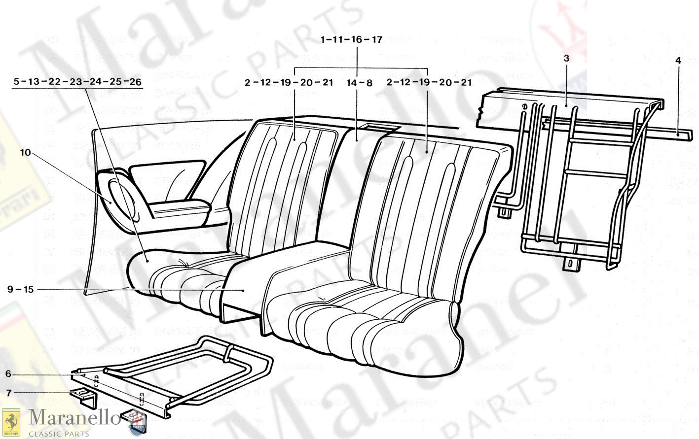 219A  - Rear Seat Components