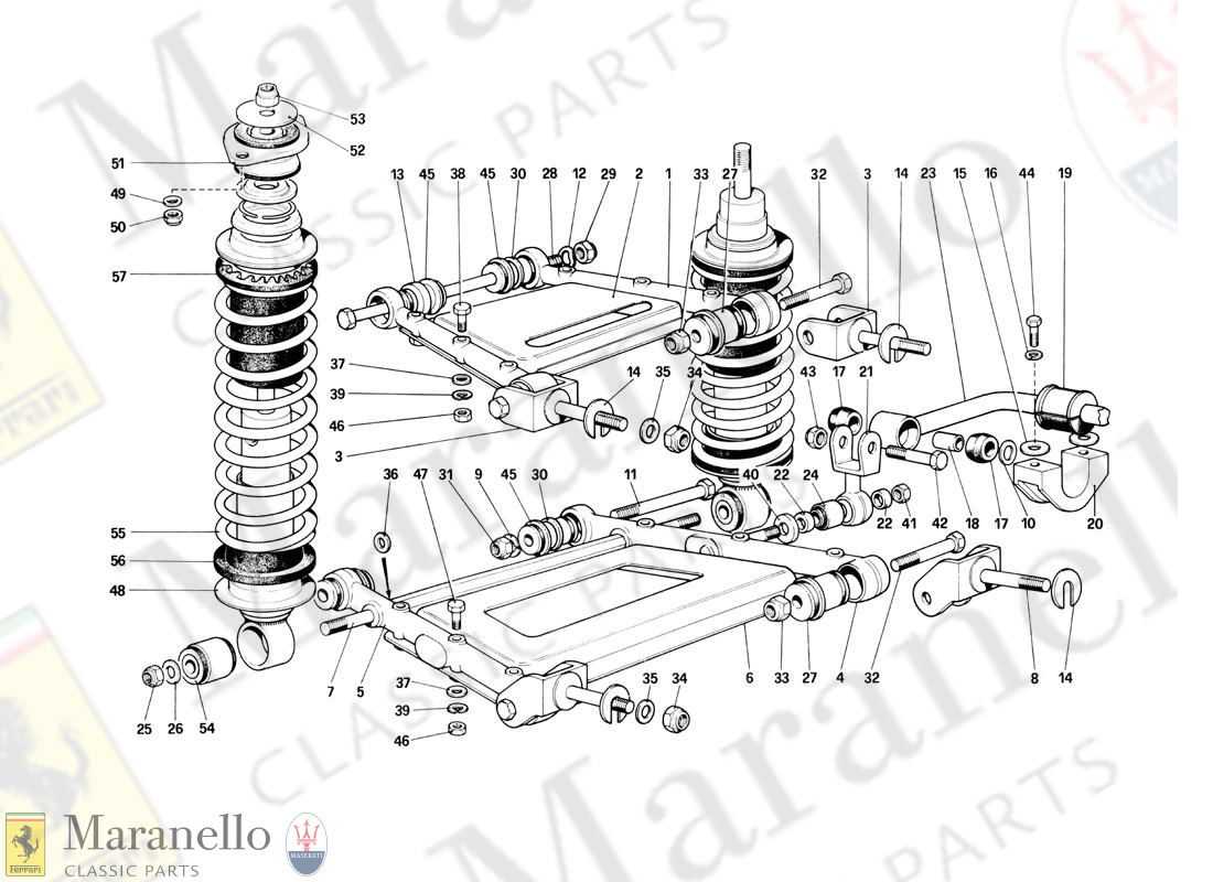 050 - Rear Suspension - Levers And Shock Absorbers