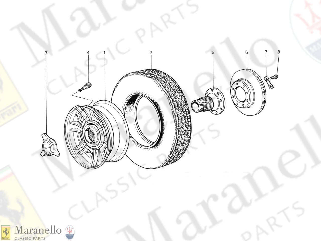 036 - Wheels - Brake Disc & Rear Hub