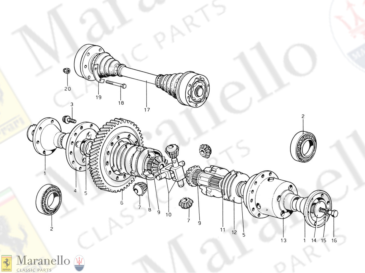 Ferrari Part 105220 Drive Shaft Maranello Classic Parts 4951