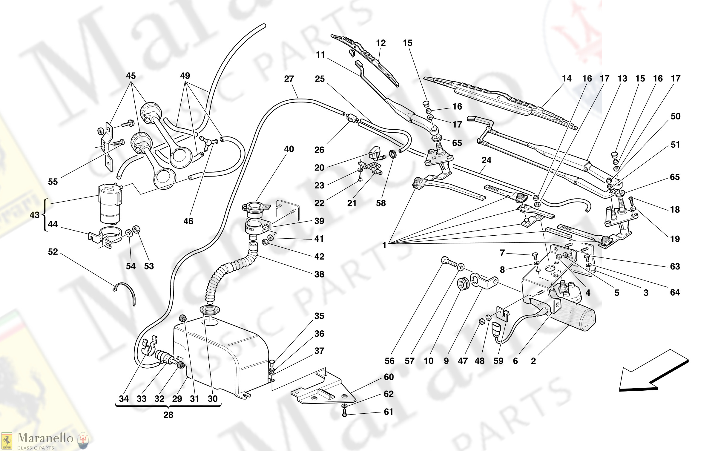 134 - Windscreen Wiper, Windscreen Washer And Horns