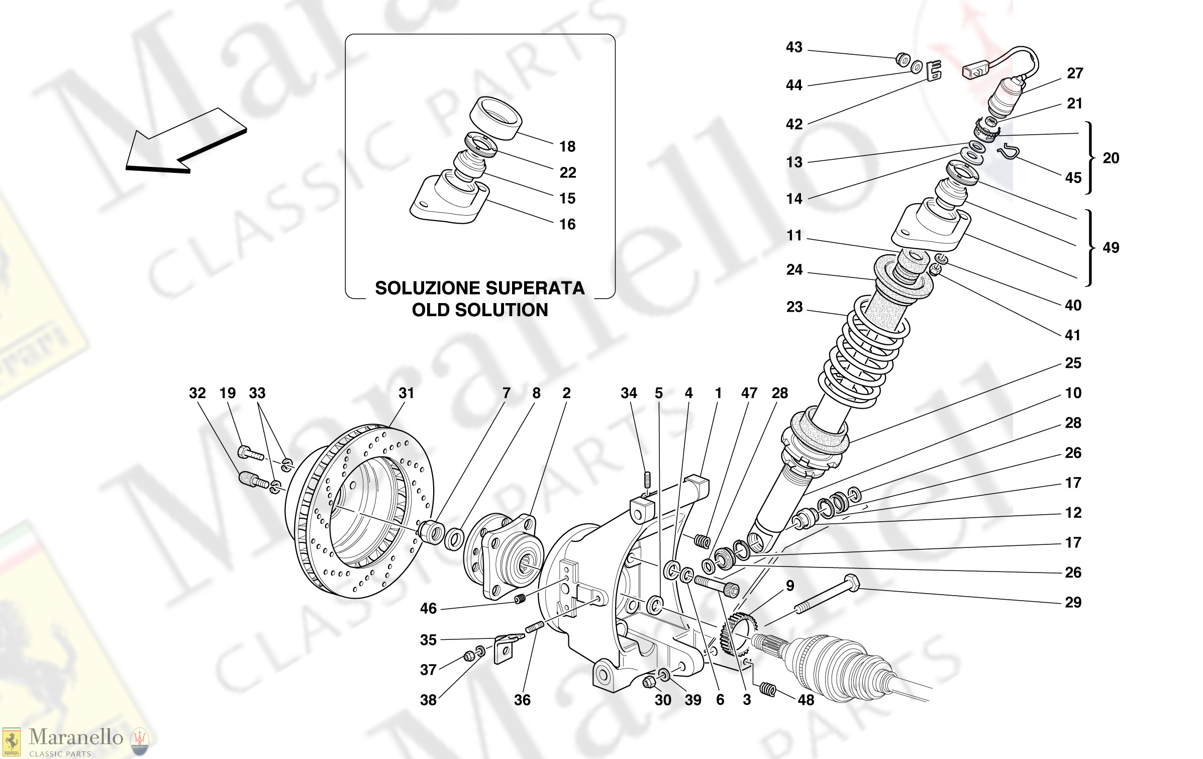 051 - Rear Suspension - Shock Absorber And Brake Disc