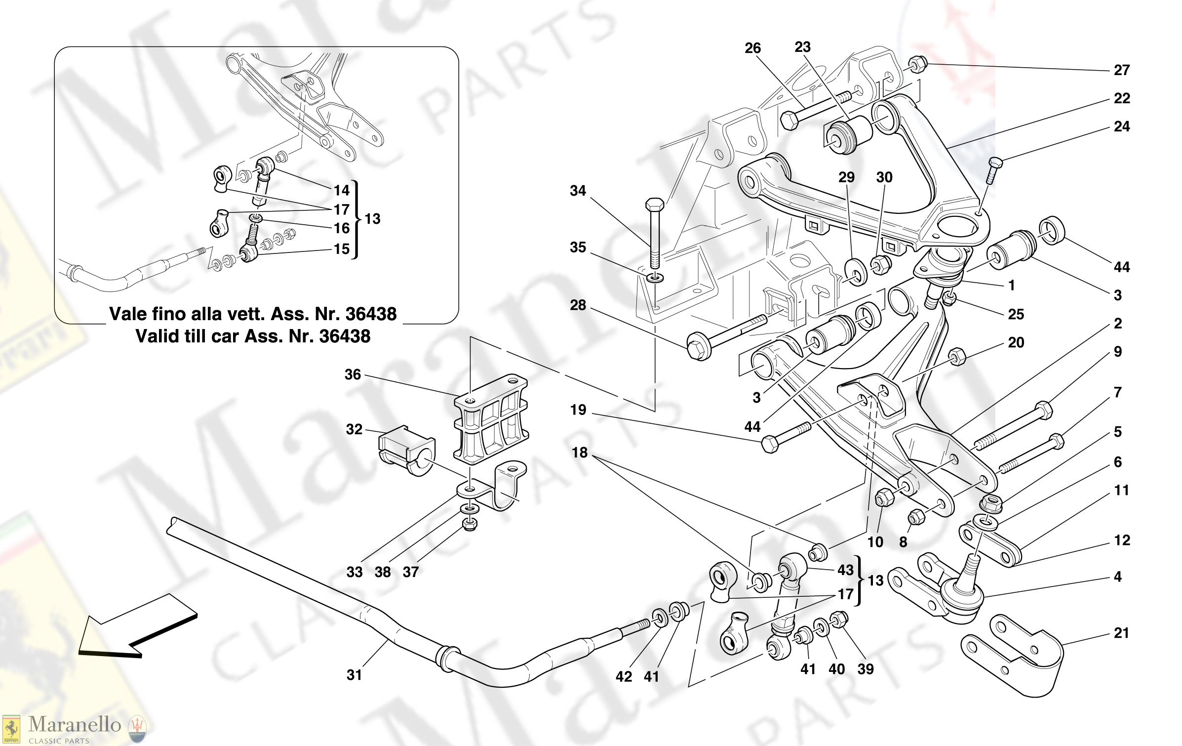 050 - Front Suspension - Wishbones And Stabilizer Bar