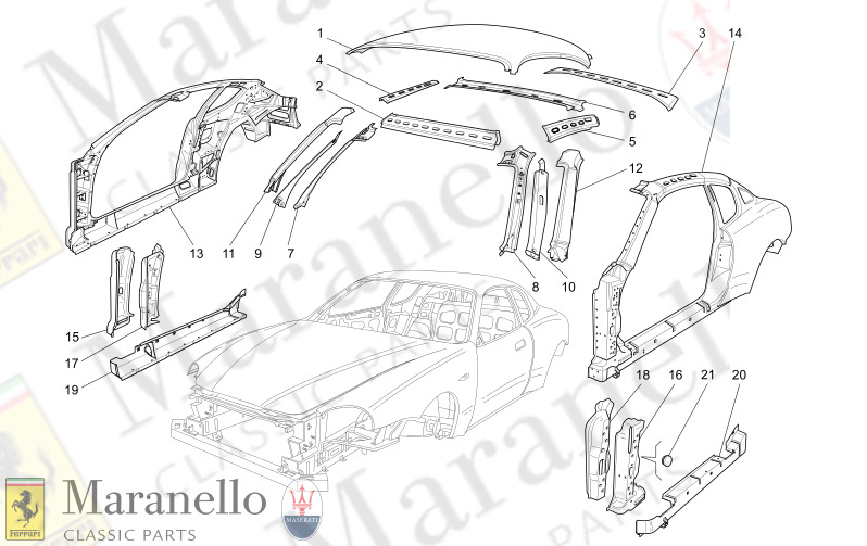 C9.01 - 1 BODYWORK AND CENTRAL OUTER TRIM PANELS