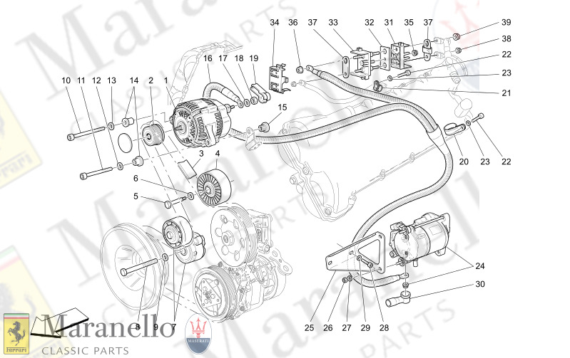 M1.91 - 1 ALTERNATOR AND STARTING MOTOR