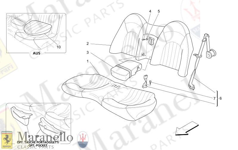 C9.42 - 1 REAR SEATS TRIM PANELS