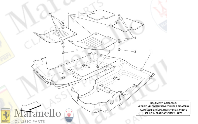 C9.60 - 1 PASSENGER COMPARTMENT MATS