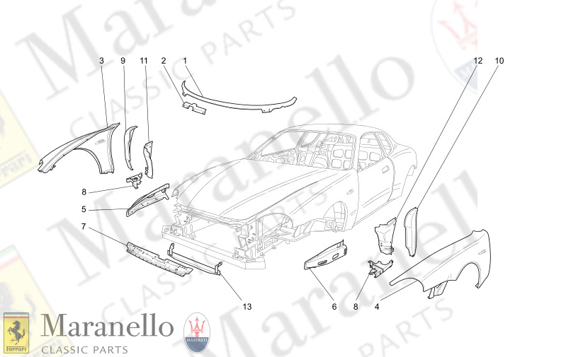 C9.00 - 1 BODYWORK AND FRONT OUTER TRIM PANELS