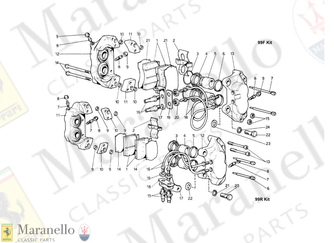 027 - Brake Calipers For Front And Rear