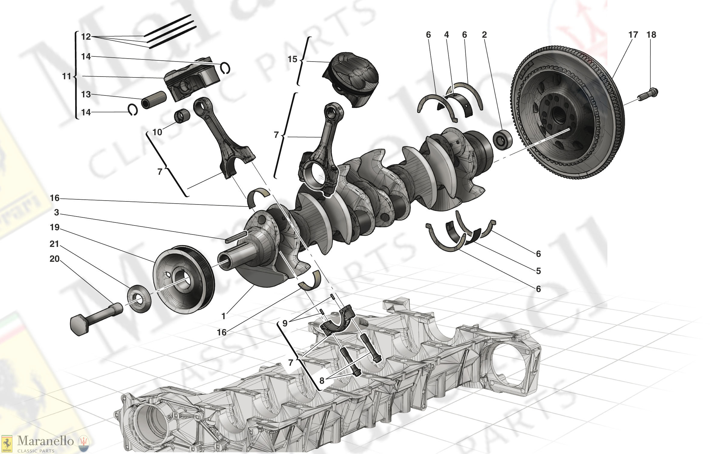 002 - Crankshaft - Connecting Rods And Pistons