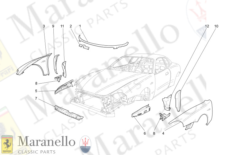 C9.00 - 1 BODYWORK AND FRONT OUTER TRIM PANELS