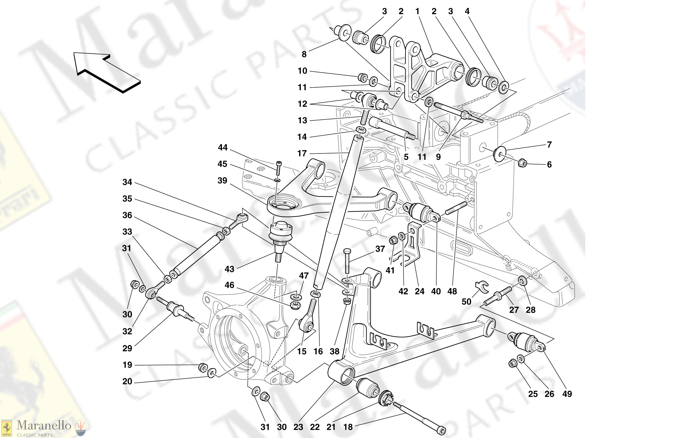 C 45 - Rear Suspension - Wishbones