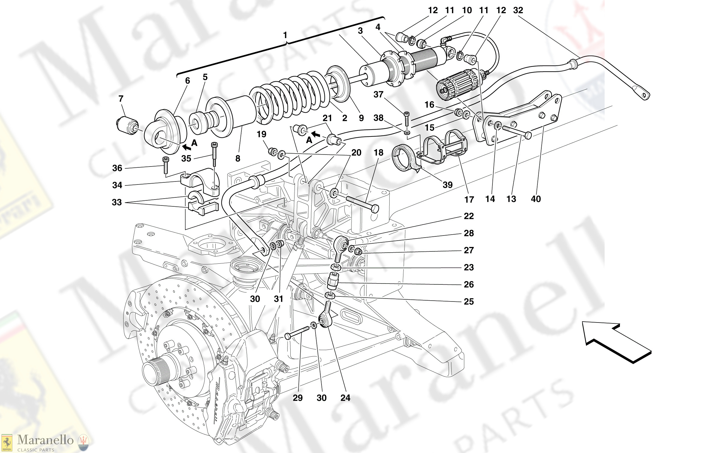 C 44 - Rear Suspensions - Shock Absorber And Stabilizer Bar