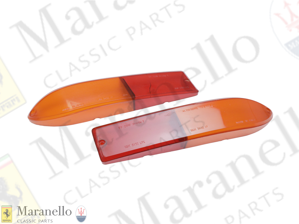 Rear Lamp Lens Pair Amber/Red