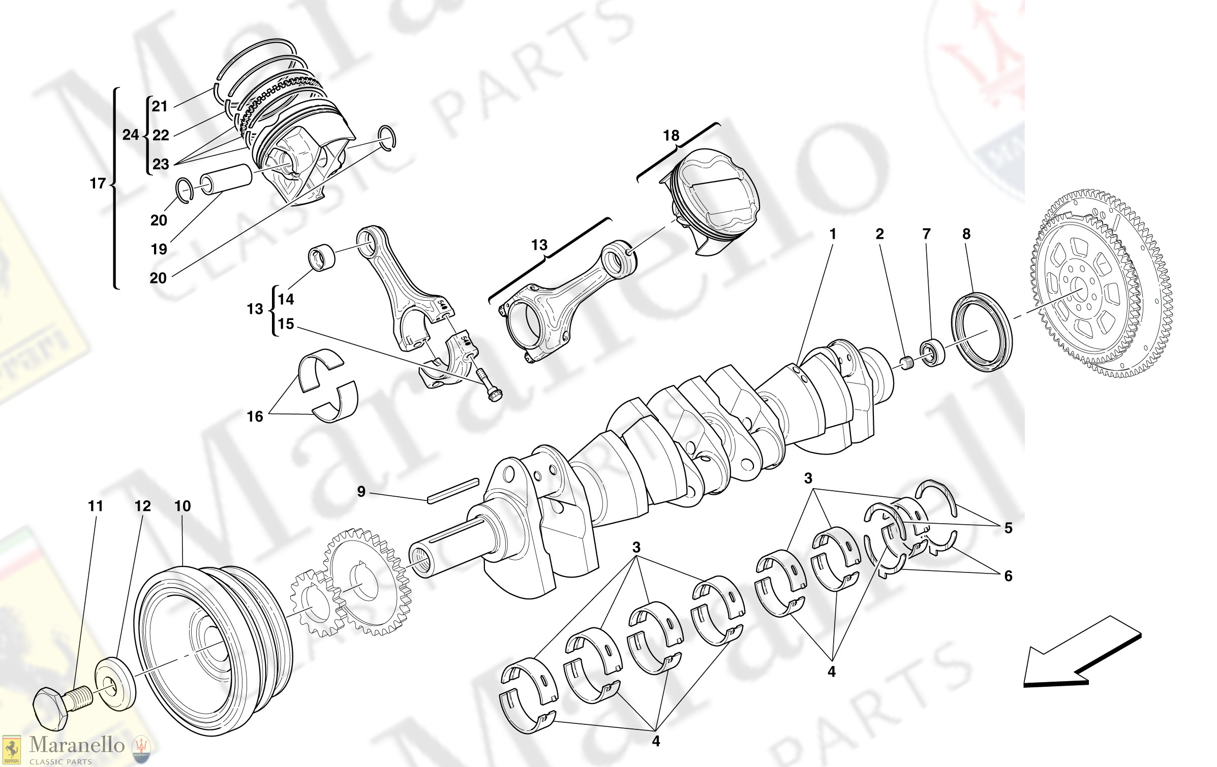 C 2 - Crankshaft - Connecting Rods And Pistons