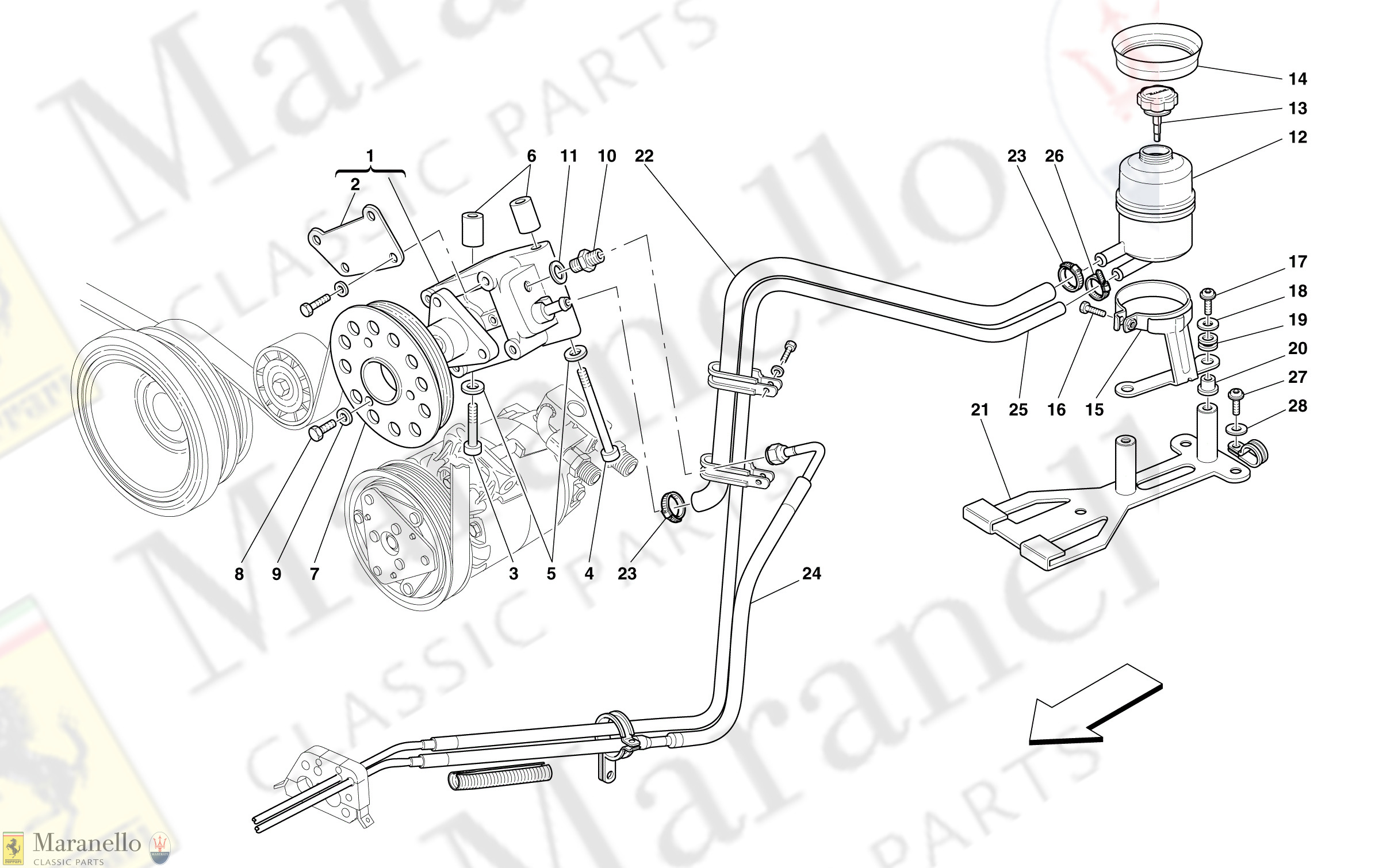 C 39 - Hydraulic Steering Pump And Tank