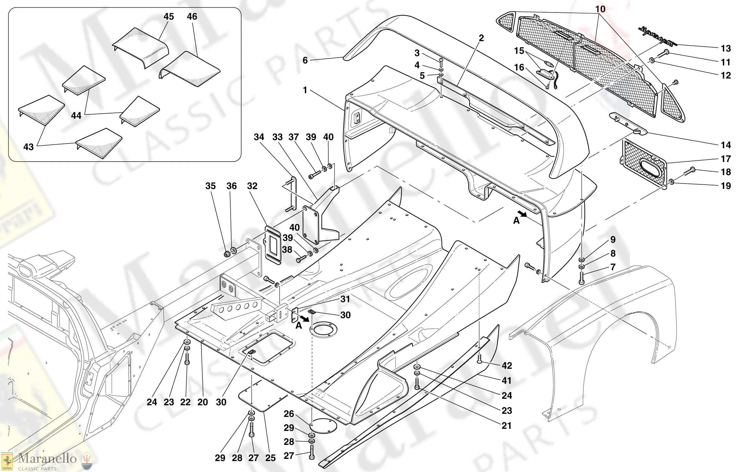 C 105 - Rear Bumper And Flat Floor Pan