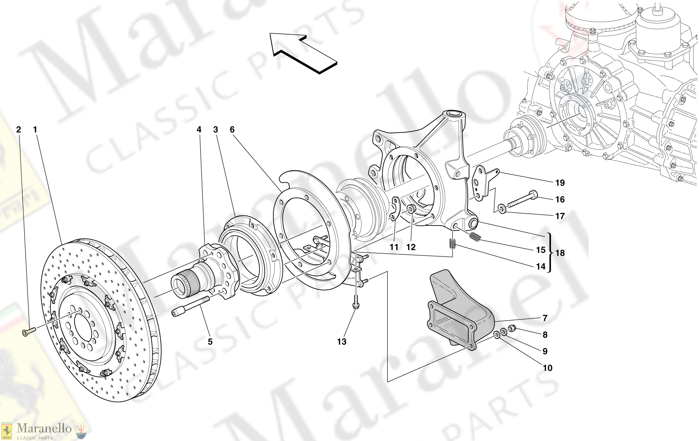 C 43 - Rear Brake Disc And Hub Holder